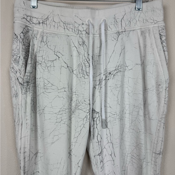 Lululemon Women's Marble Print Joggers, White Black, 10 - Picture 5 of 5